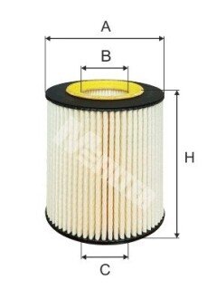 Фильтр масляный 1.7Di/CDTi Combo 01-/Corsa 00-/Astra 98-05 M-FILTER TE 647