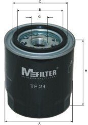 Фільтр масляний Hyundai/Kia/Mazda M-FILTER TF 24