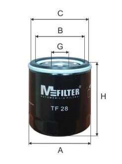 Фільтр оливний M-FILTER TF 28 (фото 1)