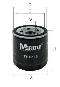 Фильтр масляный Jumper/Boxer/Transit 2.2HDI/TDCi 11- M-FILTER TF 6548