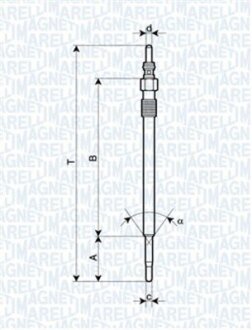 Свічка розжарювання MAGNETI MARELLI 062900030304