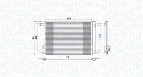 Радіатор кондиціонера MAGNETI MARELLI 350203964000