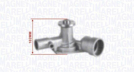 Водяний насос (кор.код. WPQ0864) MAGNETI MARELLI 352316170864