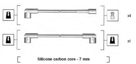 Комплект проводов зажигания MAGNETI MARELLI 941245010808