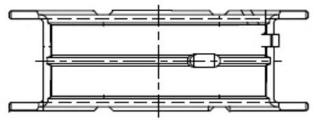 Вкладиші корінні (пара) 0,25 PASS-L MB 1,8/2,1CDi OM651 SPUTTER 06- (1) (Mahle) MAHLE / KNECHT 001 FL 21834 025