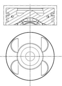 Поршень MAHLE / KNECHT 001 PI 00105 000 (фото 1)