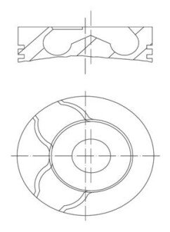 Поршень Doblo 1.9JTD (82.4mm) MAHLE / KNECHT 010 15 01