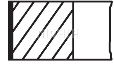 Кільця поршневі FORD 81,80 1,6 86-92 (Mahle) MAHLE / KNECHT 013 58 N1