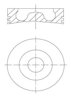 Поршень AUDI/SEAT/SKODA/VW 2.0 TDI 03-13 (81.51mm/+0.5) MAHLE / KNECHT 028 02 02