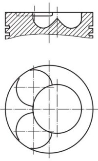 Поршень MAHLE / KNECHT 028 07 02