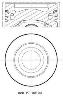 Поршень MAHLE / KNECHT 028 PI 00100 002