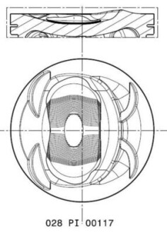 Поршень двигуна MAHLE / KNECHT 028 PI 00117 002