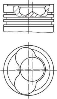 Поршень двигуна MAHLE / KNECHT 030 66 00