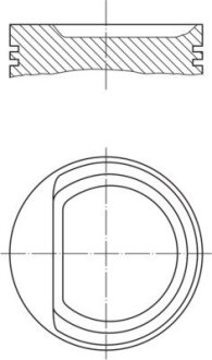 Поршень MAHLE / KNECHT 030 71 00 (фото 1)