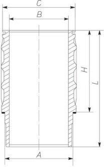 Гильза цилиндра MAHLE / KNECHT 061 WN 17 01 (фото 1)