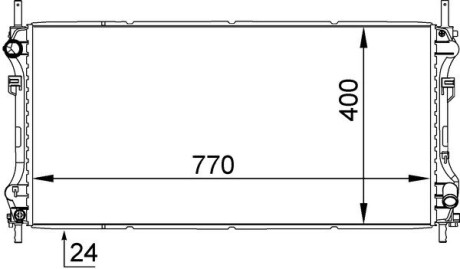 Радіатор охолодження MAHLE / KNECHT CR 1143 000S