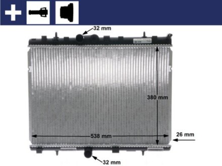 Радіатор системи охолодження MAHLE / KNECHT CR 5 000S