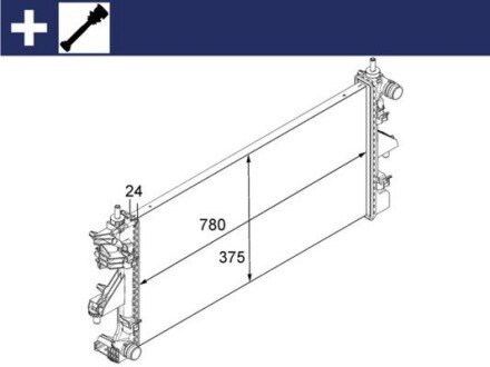 Радиатор охлаждения MAHLE / KNECHT CR 881 000S