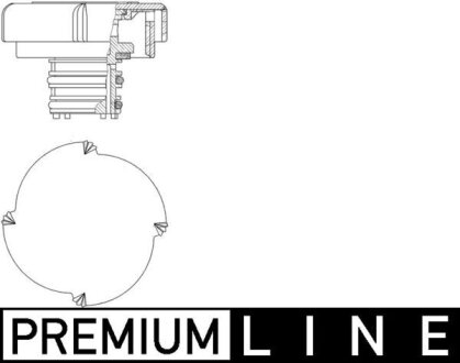 Крышка расшир.бачка радиатора E36/E46/E34/E39/E60/E61/E53 1.8-3.5 (Premium Line! OE) 1.4bar MAHLE / KNECHT CRB 21 000P