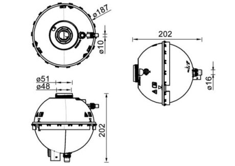 Бачок розширювальний MAHLE / KNECHT CRT 211 000S