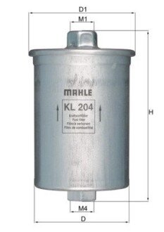 Паливний фільтр MAHLE / KNECHT KL204