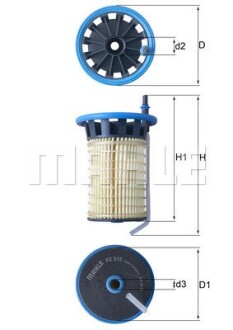 Паливний фільтр MAHLE / KNECHT KX 515 (фото 1)