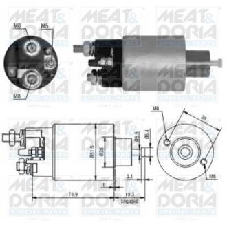 Соленоид стартера MEAT&DORIA 46099