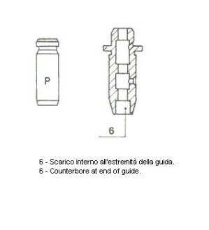 Направляюча клапана EX NISSAN 1,3-2,0 5,5x9,51x40 Metelli 01-2512 (фото 1)