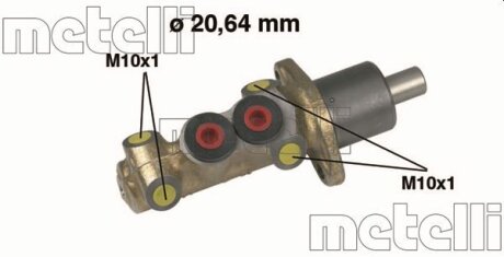 Цилиндр гидравлический тормозной Metelli 05-0059