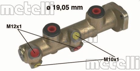 Цилиндр гидравлический тормозной Metelli 05-0077