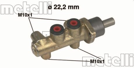 Цилиндр гидравлический тормозной Metelli 05-0217