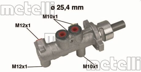 Циліндр гальмівний (головний) Metelli 05-0415