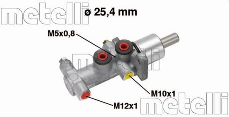 Цилиндр тормозной (главный) Metelli 05-0554