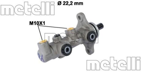 Цилиндр гидравлический тормозной Metelli 05-0820