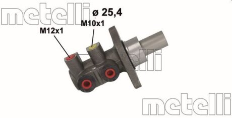 Циліндр гальмівний головний Metelli 05-1129