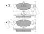 Комплект гальмівних колодок (дискових) Metelli 22-0077-0 (фото 10)