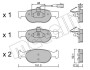 Комплект гальмівних колодок (дискових) Metelli 22-0079-0 (фото 1)