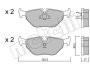 Комплект тормозных колодок (дисковых).) Metelli 22-0125-0 (фото 1)