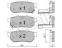 Комплект гальмівних колодок (дискових) Metelli 22-0176-1 (фото 1)