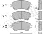 Комплект гальмівних колодок (дискових) Metelli 22-0446-0 (фото 2)