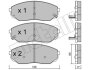 Комплект гальмівних колодок (дискових) Metelli 22-0515-0 (фото 2)