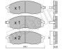 Комплект гальмівних колодок (дискових) Metelli 22-0611-0 (фото 1)