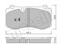 Комплект гальмівних колодок (дискових) Metelli 22-0669-0 (фото 1)