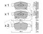 Комплект тормозных колодок (дисковых).) Metelli 22-0824-2 (фото 1)