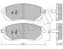 Комплект гальмівних колодок (дискових) Metelli 22-0876-1 (фото 1)