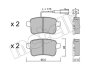 Комплект гальмівних колодок (дискових) Metelli 22-0895-0 (фото 1)