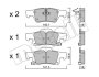 Комплект гальмівних колодок (дискових) Metelli 22-0928-0 (фото 1)