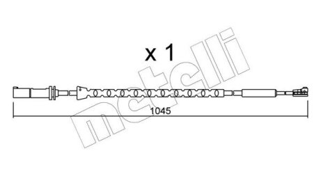 Датчик износа тормозных колодок Metelli SU.310