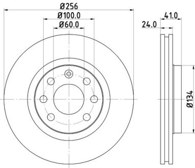 Диск гальмівний MINTEX MDC692