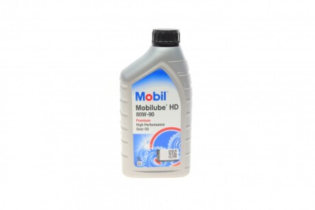 Олива трансміс. Mobilube HD 80W-90 API GL-5 (Каністра 1л) MOBIL 142132